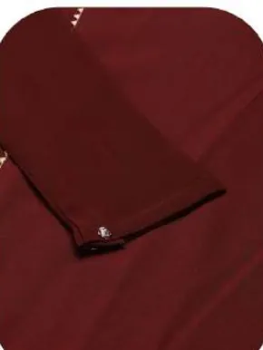 Maroon Crepe Kurta Set with Dupatta